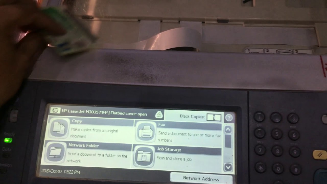 How to make a ID card copy in M3035xs printer