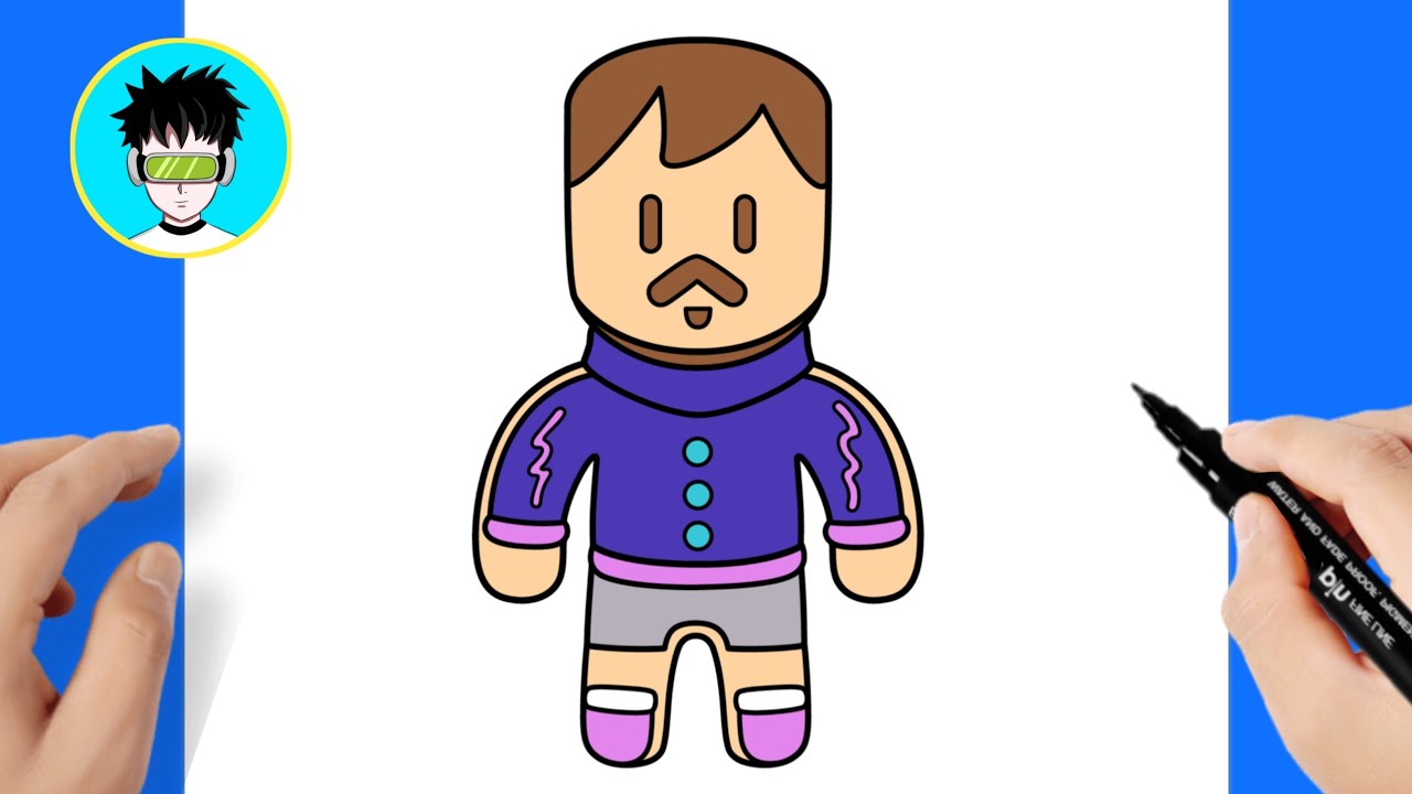 How to draw Stumble Guys JIMMY BREAD COOKIE