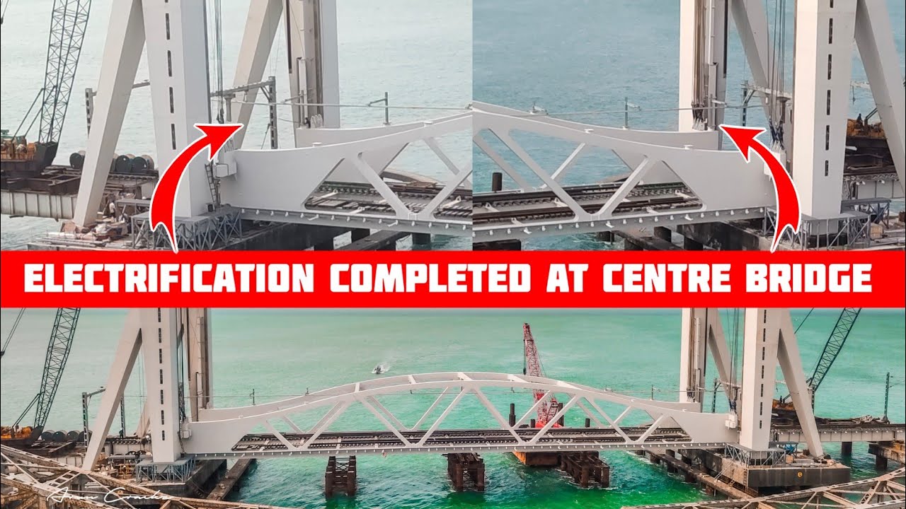 TODAY NEW PAMBAN BRIDGE FULL WORK LATEST UPDATE | NEW PAMBAN BRIDGE CONSTRUCTION WORK LATEST UPDATE