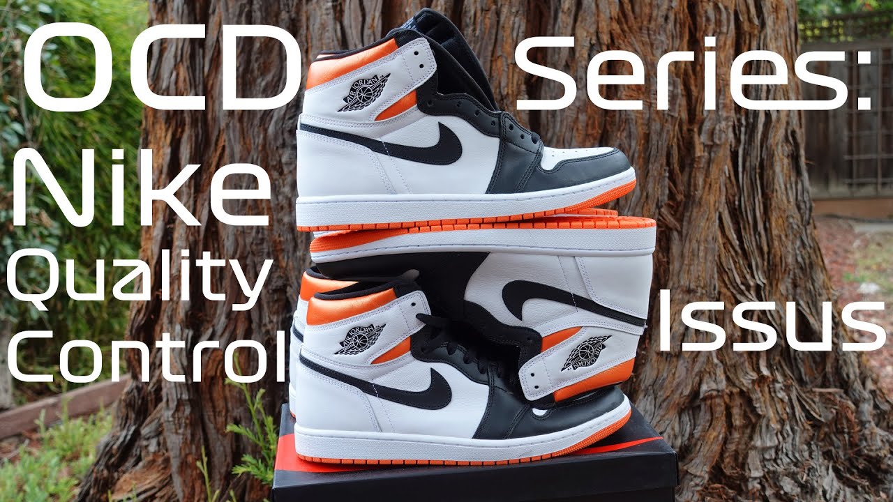 Nike Quality Control Issues: A Case Study Using Electro Orange Jordan 1s!