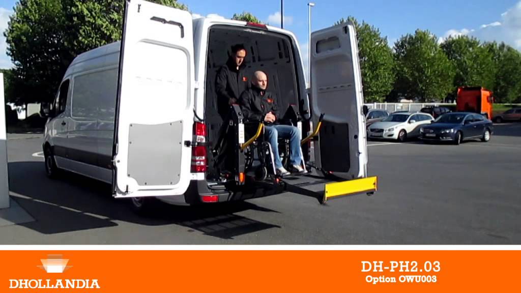 DH-PH2.03 350kg 1350mm DHOLLANDIA passenger lift with horizontally folding platform (OWU003)