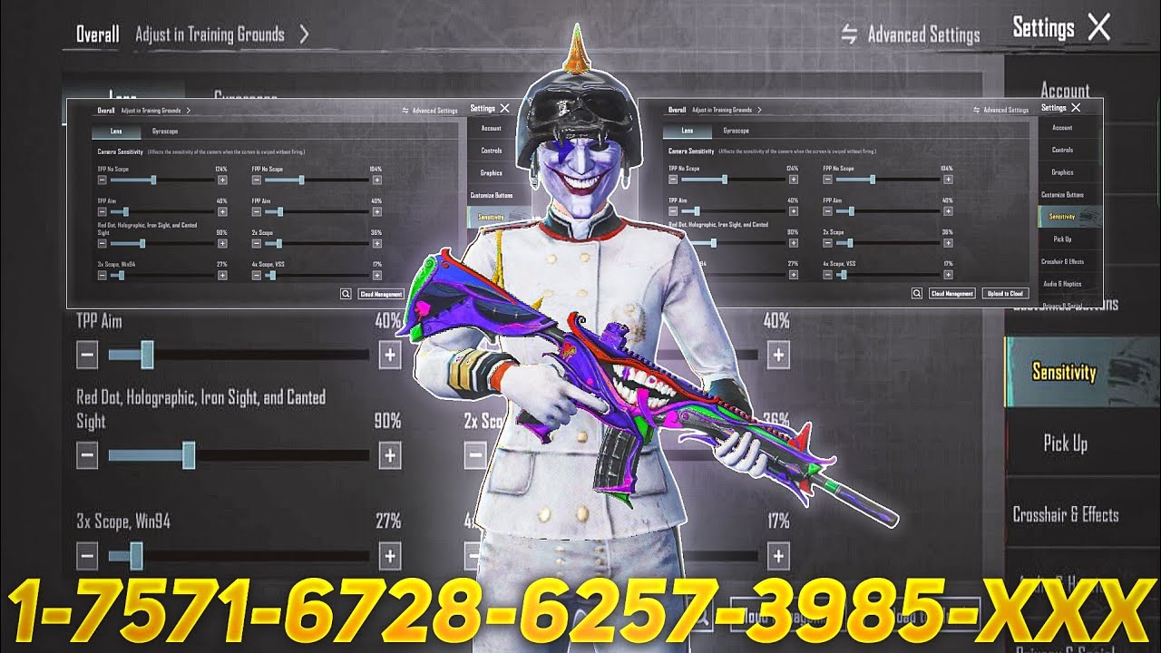 New Update 4.2⚡Best Sensitivity Code + Control Settings Pubg Mobile/Bgmi Sensitivity 2026