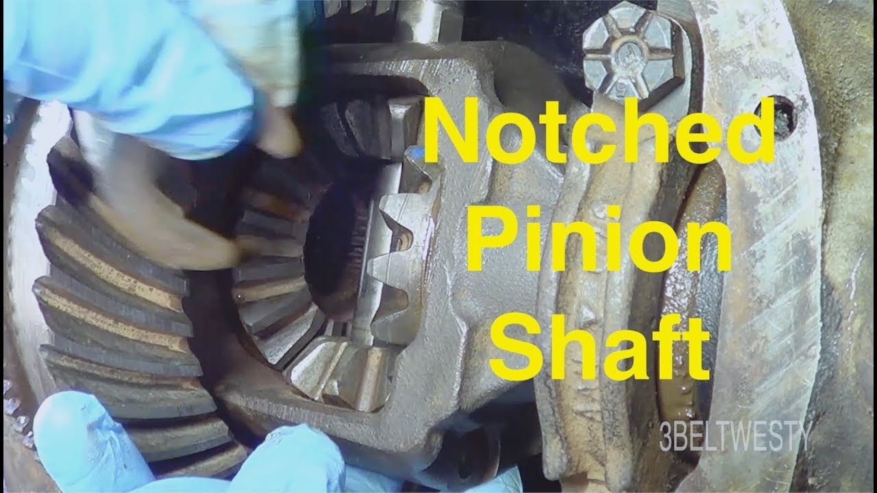 FORD 7.5 Notched PINION Shaft on 3.73 gears rear axle
