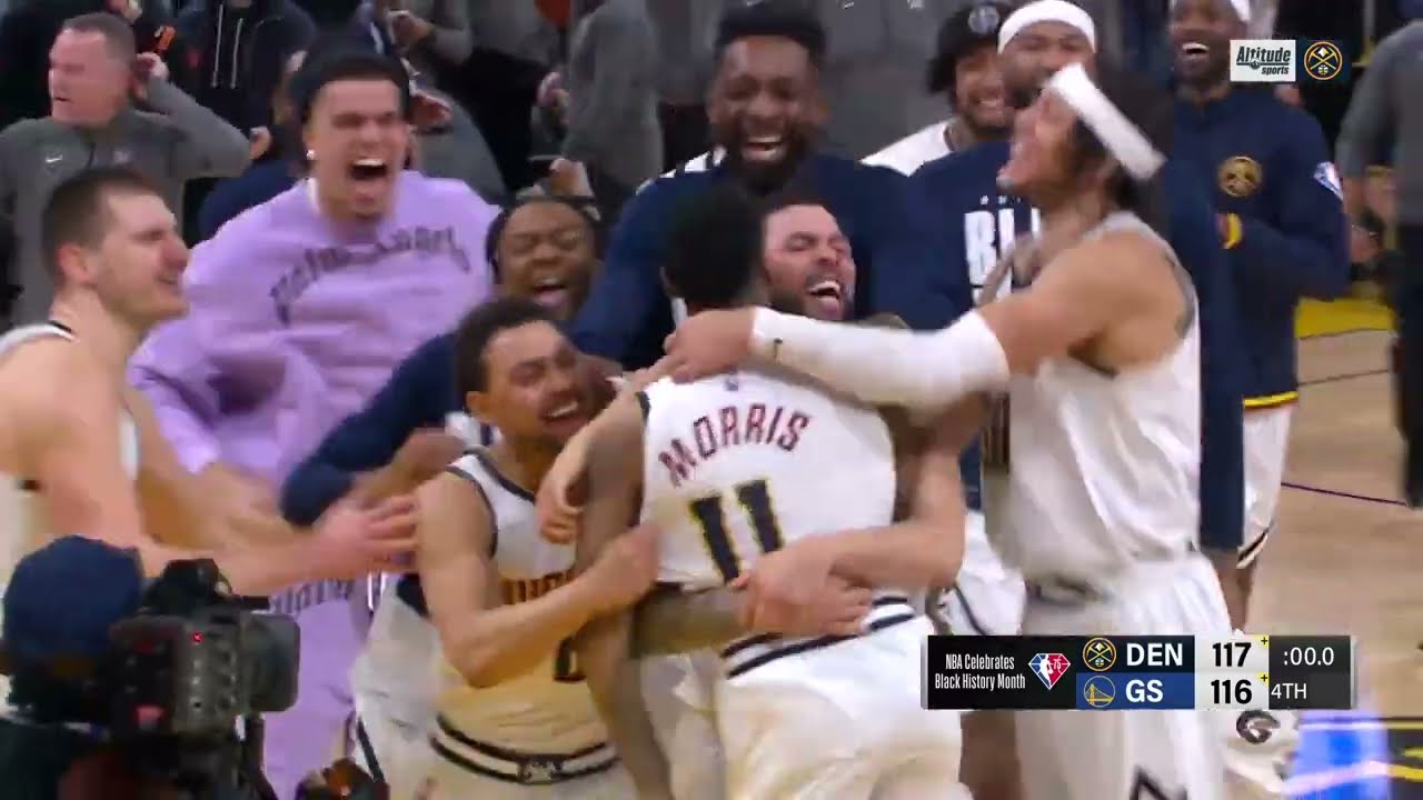 Jokic Finds Morris in LAST-SECOND #TissotBuzzerBeater 🤯