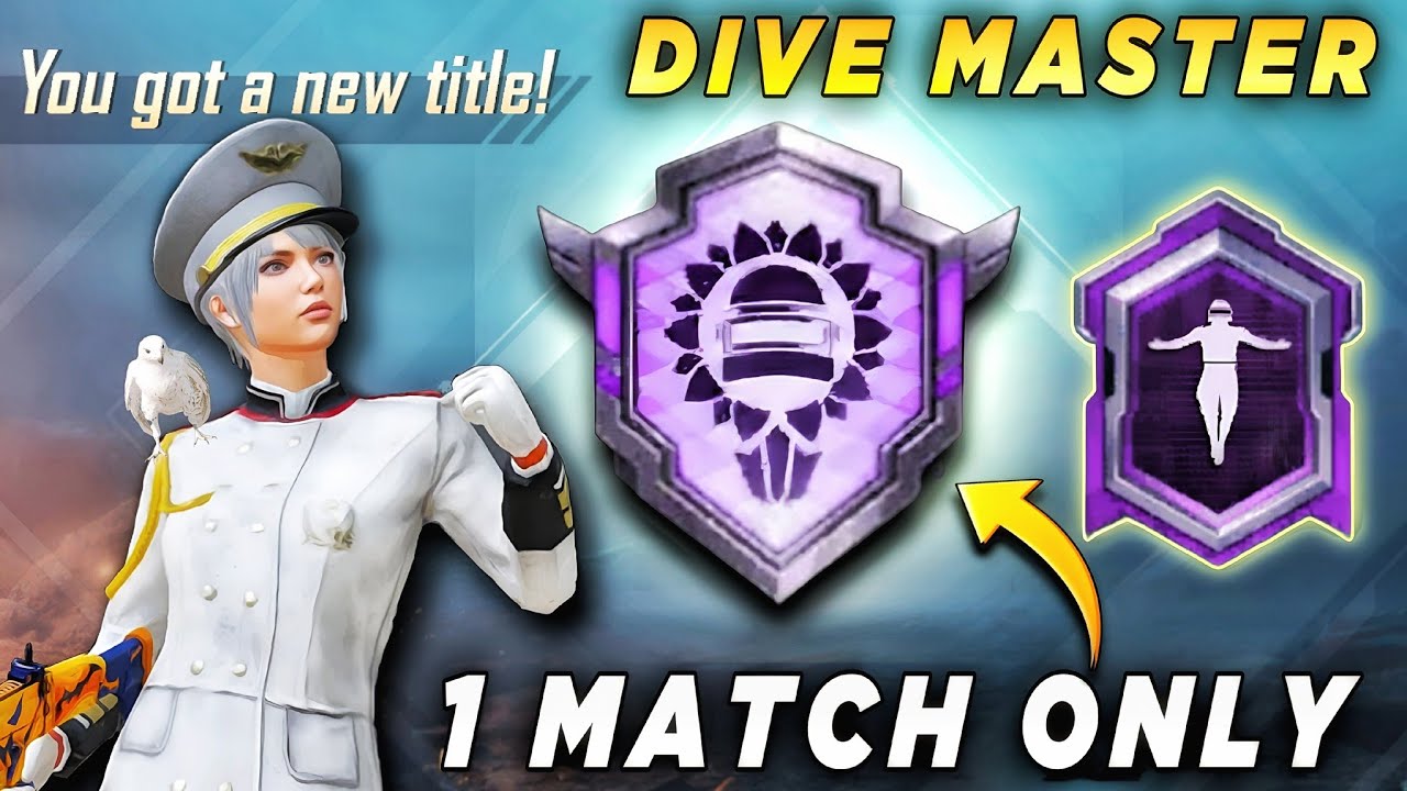 🔴 EASY WAY TO COMPLETE DIVE MASTER ACHIVEMENT IN 1 MATCH ✅| FREE TITLE + COUPON 🤩| 4.0 UPDATE BGMI 🚀