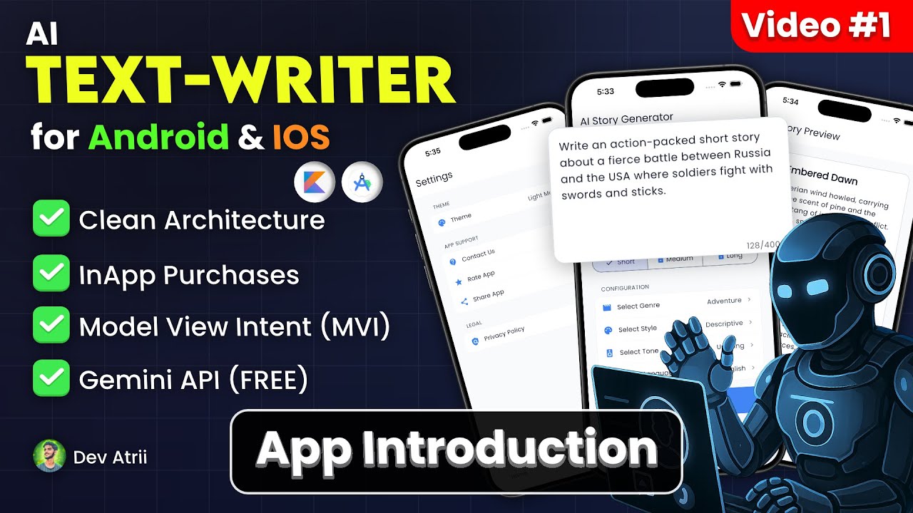 AI Text Writer app in Compose Multiplatform | 1. App Introduction | Android Studio Tutorial in Hindi