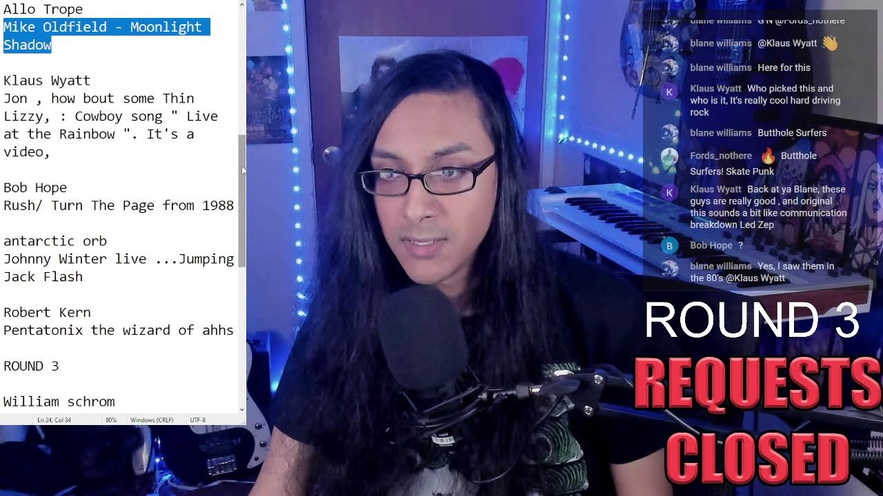 Free Song Requests! 1 Song Max. 7 Minute Maximum! 3 ROUNDS! 5 songs each round
