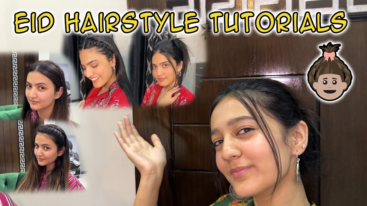 Hairstyles for Eid by Rabia 👩‍🦳| Sab may baal tor diay 🤣 | Sisters ki shamat aa gaye | Rabia Faisal