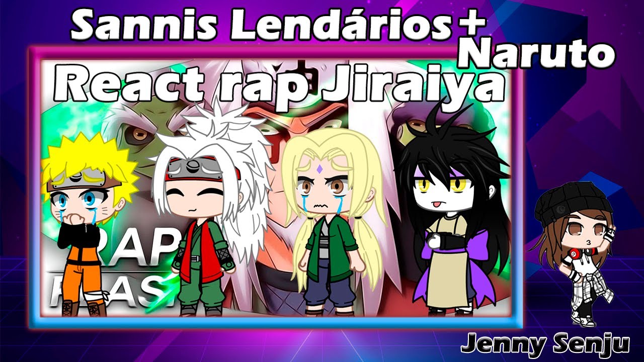 3 Sannins + Naruto reagindo ao rap do Jiraiya(Flash Beats)