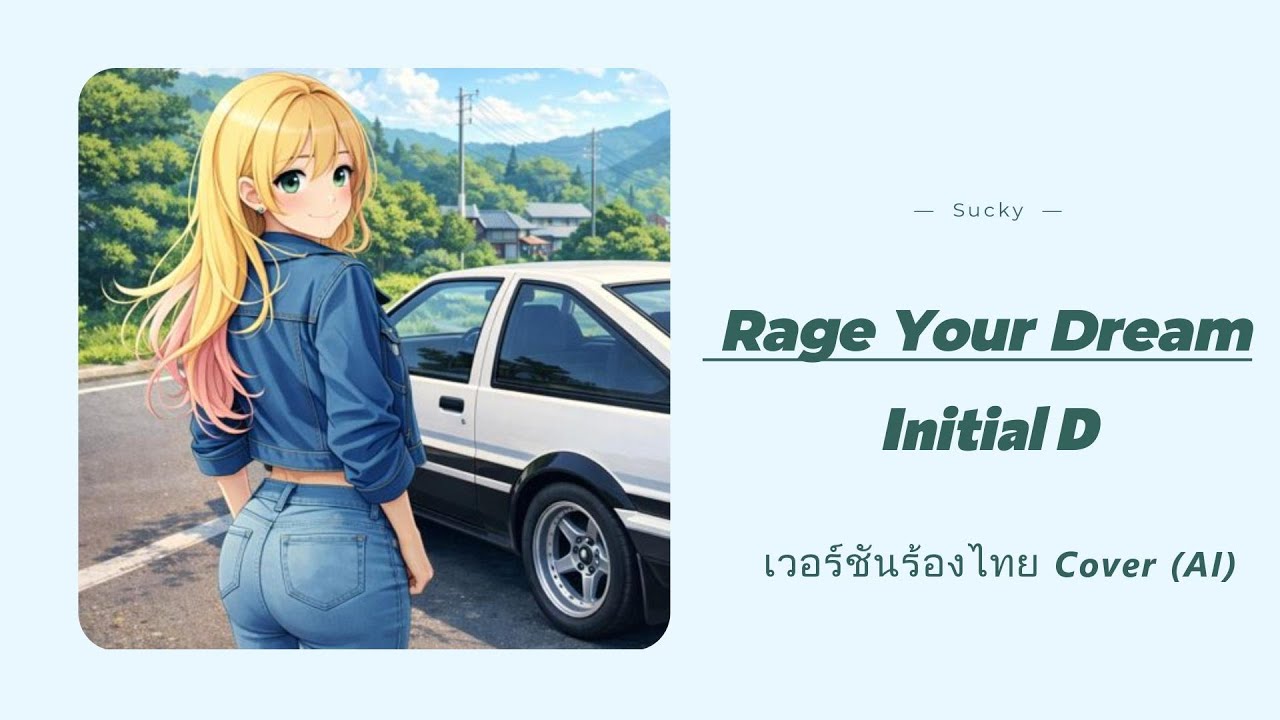 Rage Your Dream (Initial D) | ร้องไทย Cover (AI)