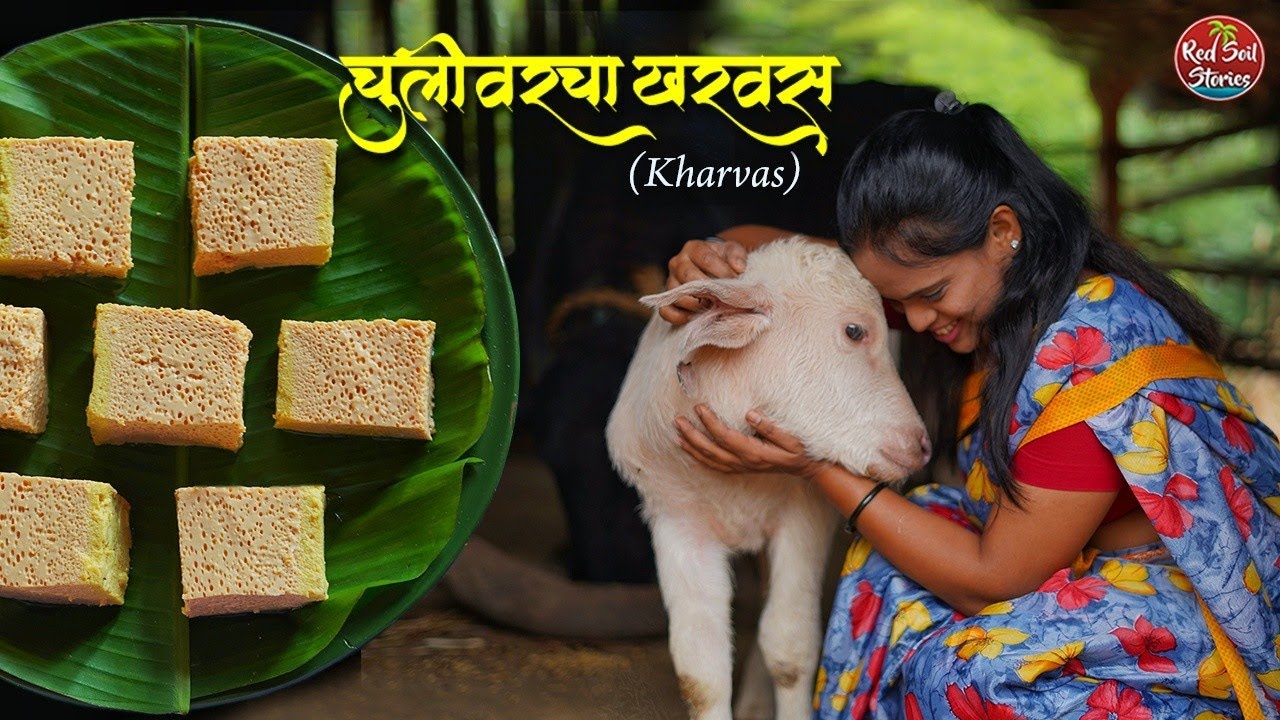 Kharvas | Traditional Indian Milk Pudding | खरवस | Village Cooking | Red Soil Stories