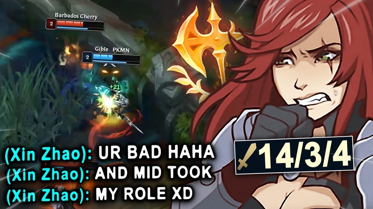 KATEVOLVED | Xin Zhao lost his mind after 1 gank so I proved him wrong when I carried.