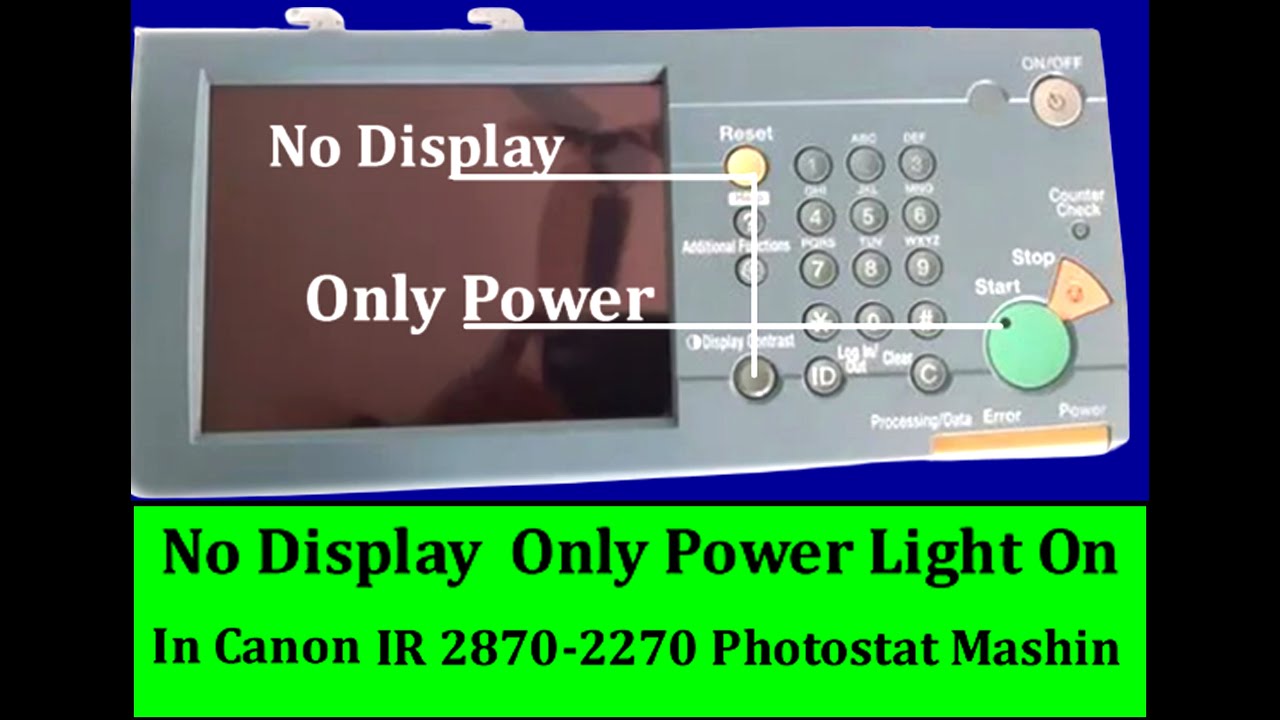 Canon Ir 2270 2870 Display Contrast Tone Button  Change  2023,Canon ir 2870 Contrast button change