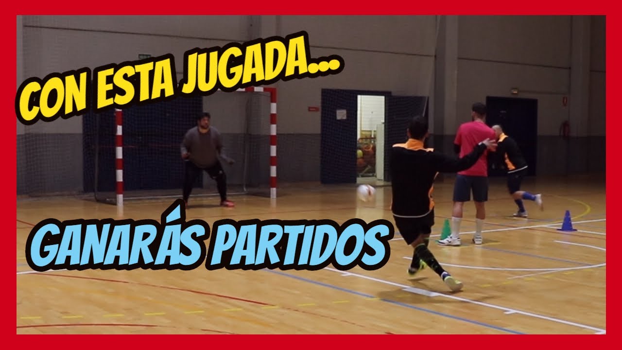 JUGADA de FALTA en el fútbol sala - ESTRATEGIA a balón parado *Falta lateral*