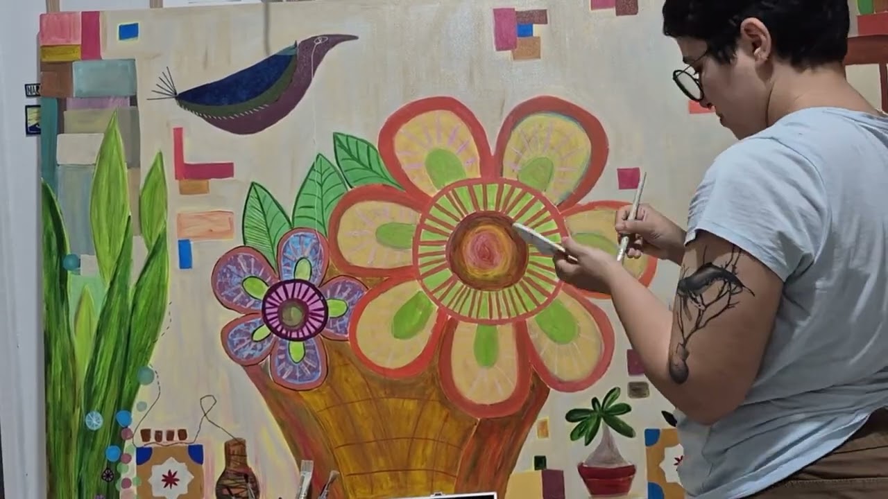Conversando e pintando - Minha história na pintura: hiatos, grandes desafios e conexões