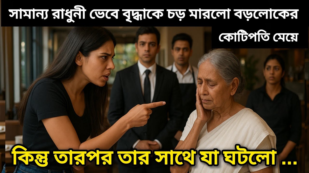 হোটেলের সামান্য রাধুনী হবু শাশুড়িকে চড় মারল কোটিপতি বাপের একমাত্র মেয়ে কিন্তু তারপর যা ঘটলো ...!