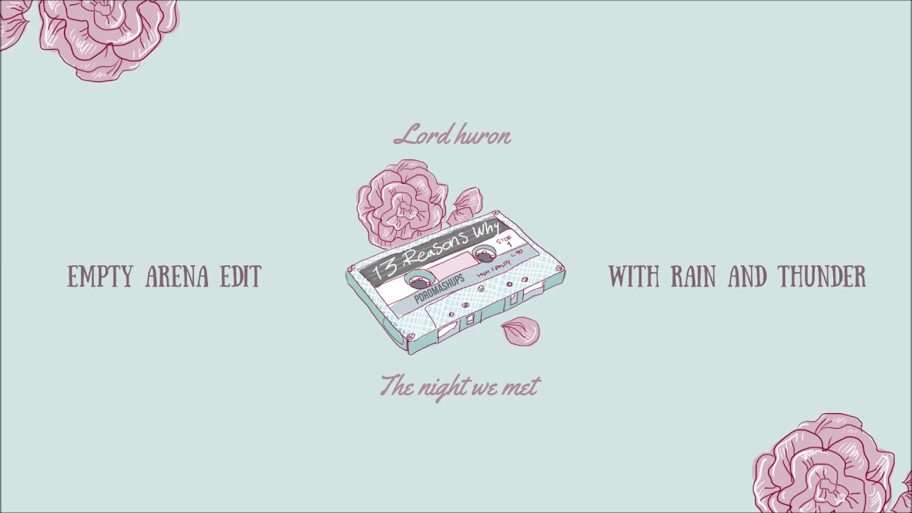 The Night We Met - Lord Huron (Empty Arena + Rain & Thunder) USE HEADPHONES