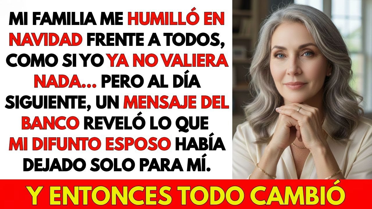 Mi familia me humilló en Navidad... pero un mensaje del banco cambió todo al día siguiente