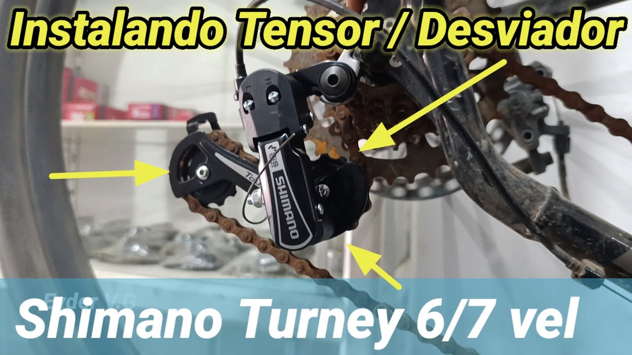 Instalando Tensor / Desviador Shimano Turney 6/7 velocidades 🧰
