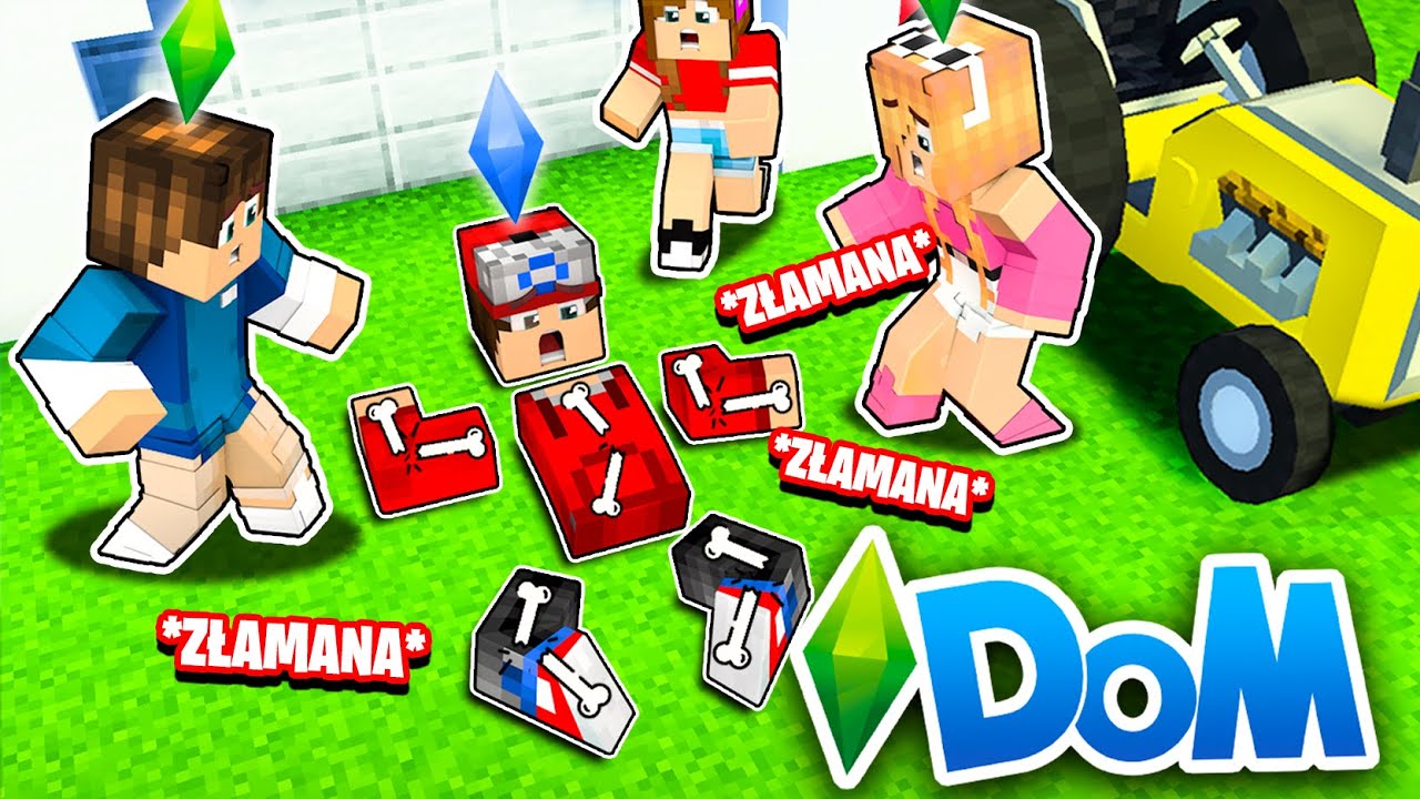 LUFEREK ZŁAMAŁ wszystkie KOŚCI w Minecraft! *nie żyje?!* | MINECRAFT DOM | Luferek