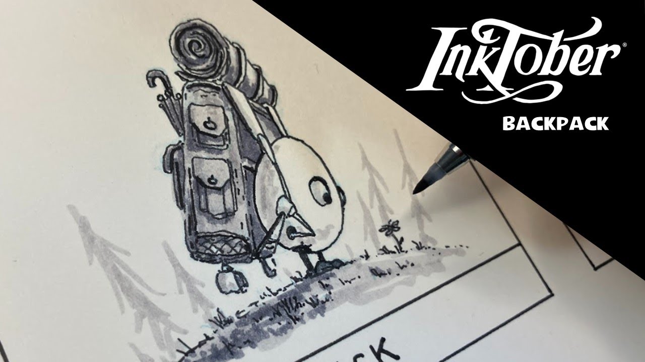 BACKPACK DAY1 of INKTOBER 2024