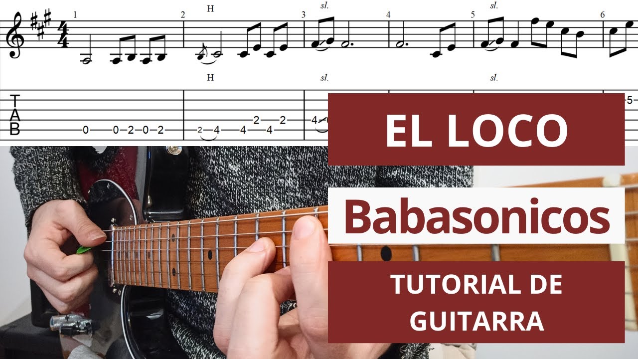 Como tocar EL LOCO de BABASONICOS - Tutorial de GUITARRA