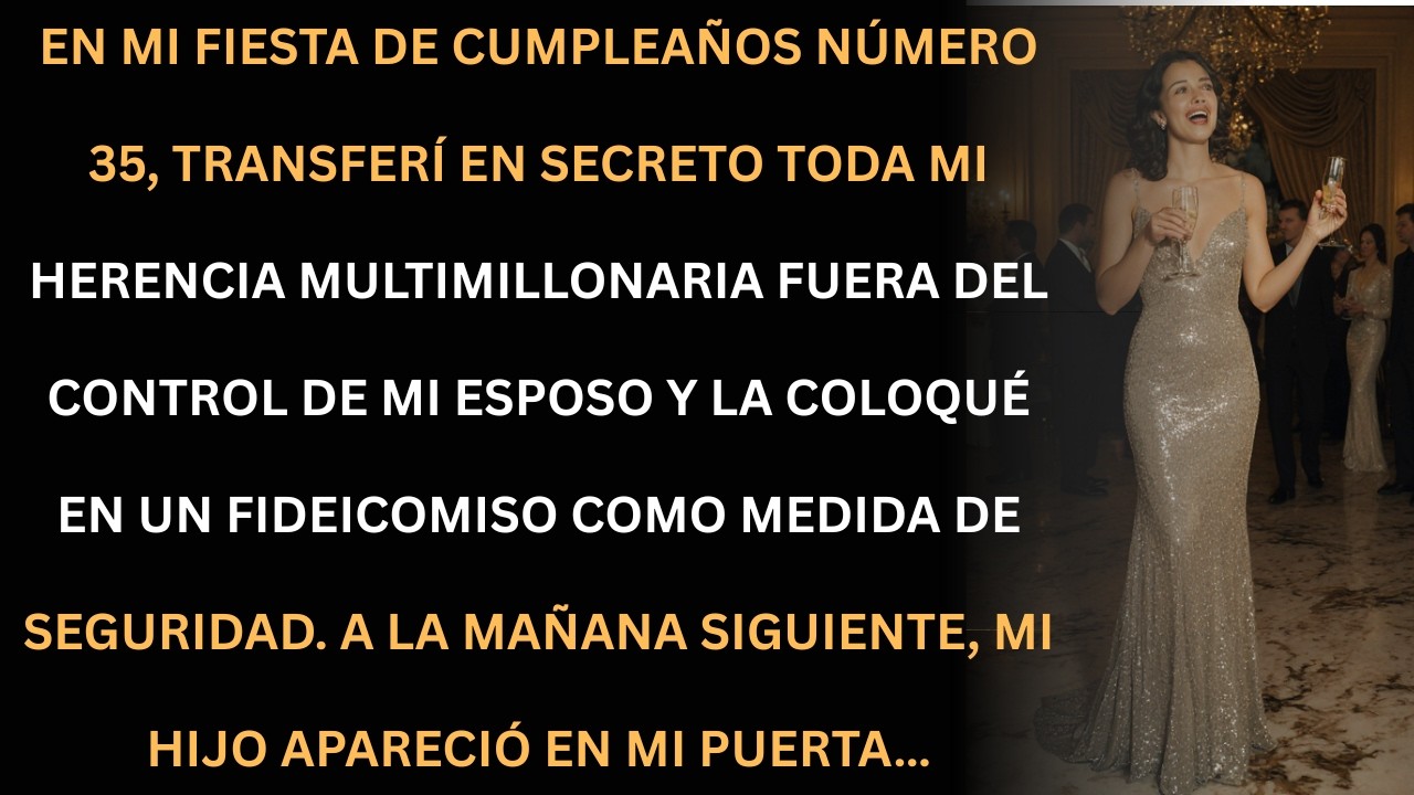 En mi 35º cumpleaños, escondí mi herencia multimillonaria… y mi hijo apareció al día siguiente.