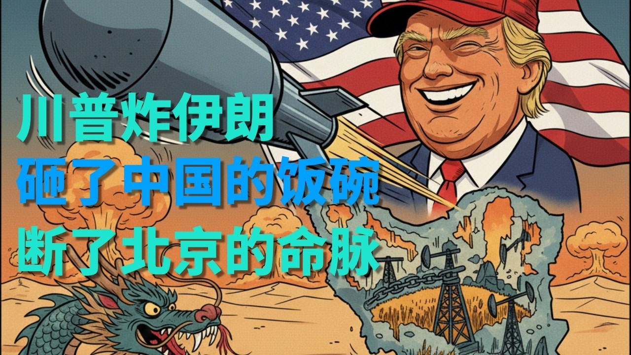 川普以色列轟炸伊朗哈梅內伊真相曝光！砸了中國的飯碗，斷了北京的命脈！石油美元鐵血護法，原油斷供中國，北京痛失廉價血食，房地產爛尾樓已死、製造業產能過剩，中國經濟完美風暴正式引爆，川普結非美元石油黑市！