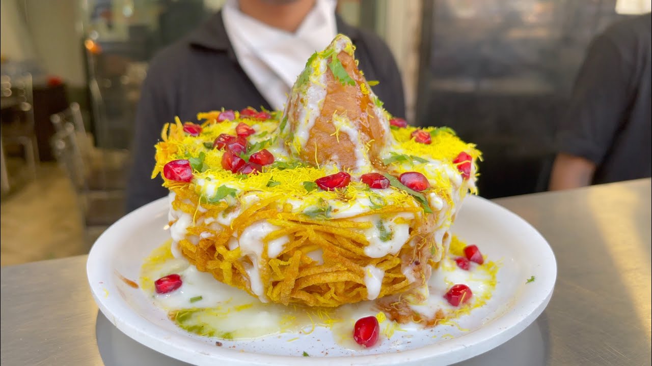 Chaat King of Mumbai makes Basket Chaat | Indian Street Food