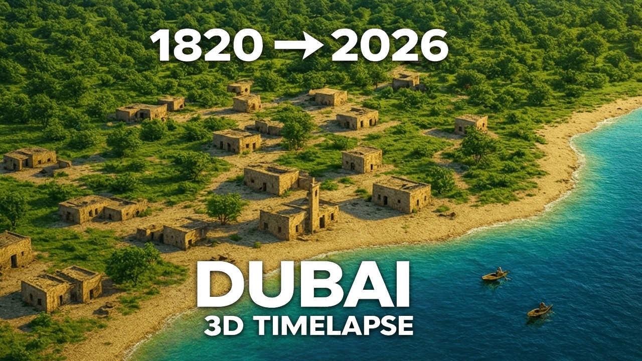 Dubai Evolution (1820 &ndash; 2026) | 3D Timelapse of Dubai&rsquo;s Insane Burj khalifa