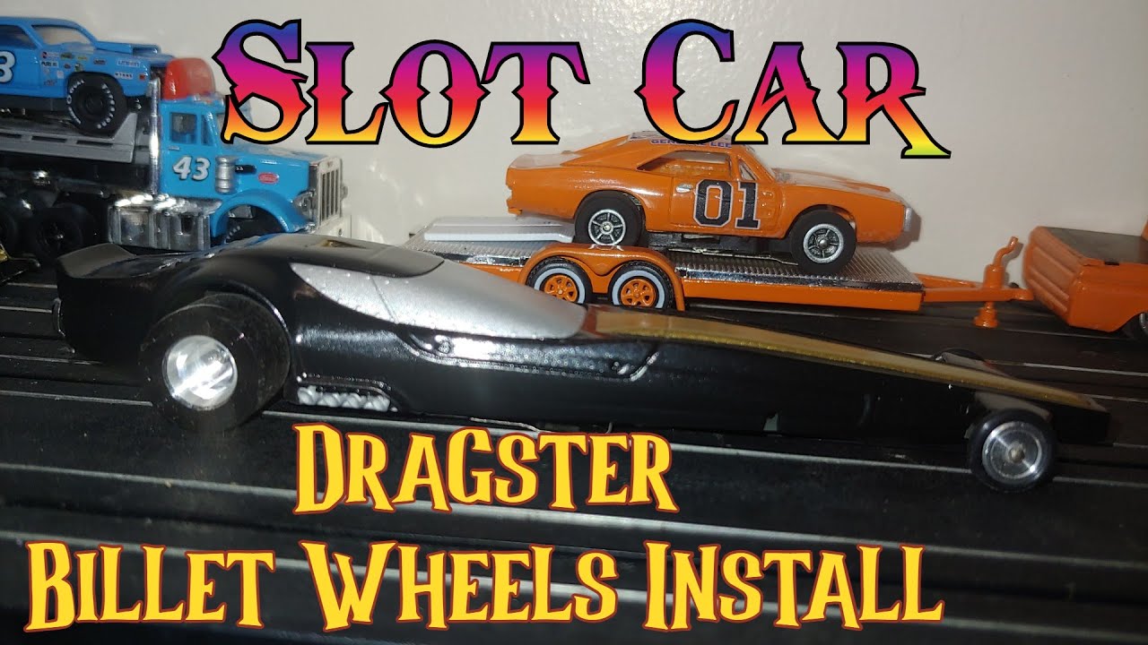 Slot Car 4 Gear Dragster Billet Wheel Custom Install AFX Auto World