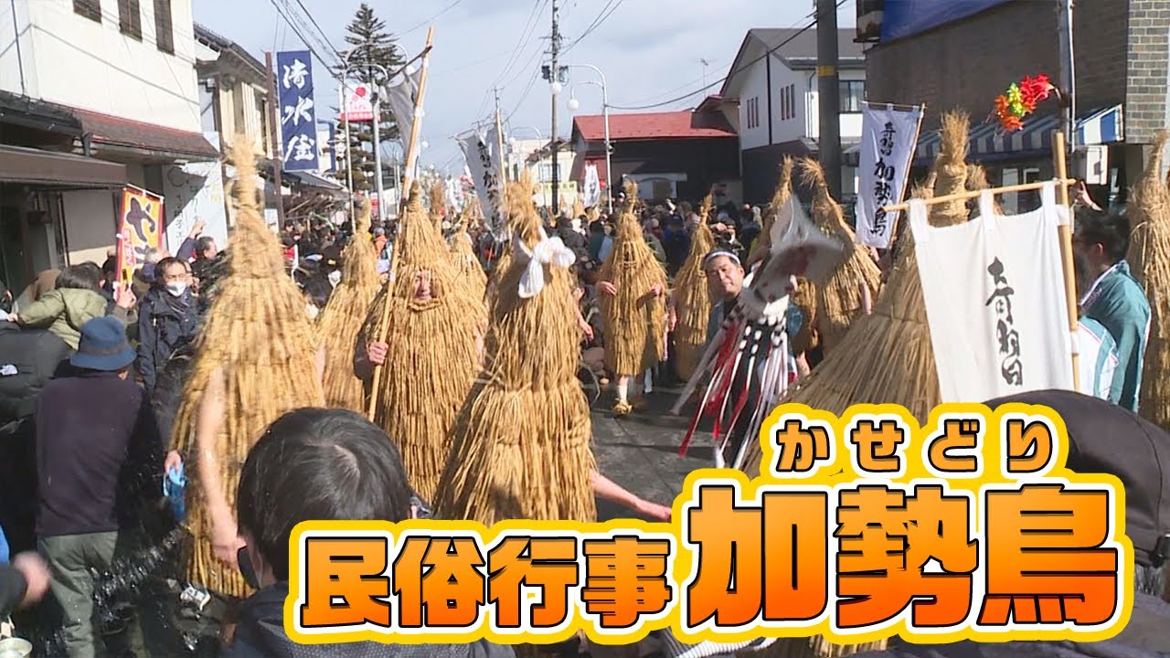 民俗行事 「加勢鳥(かせどり)」の演舞が行われました!!