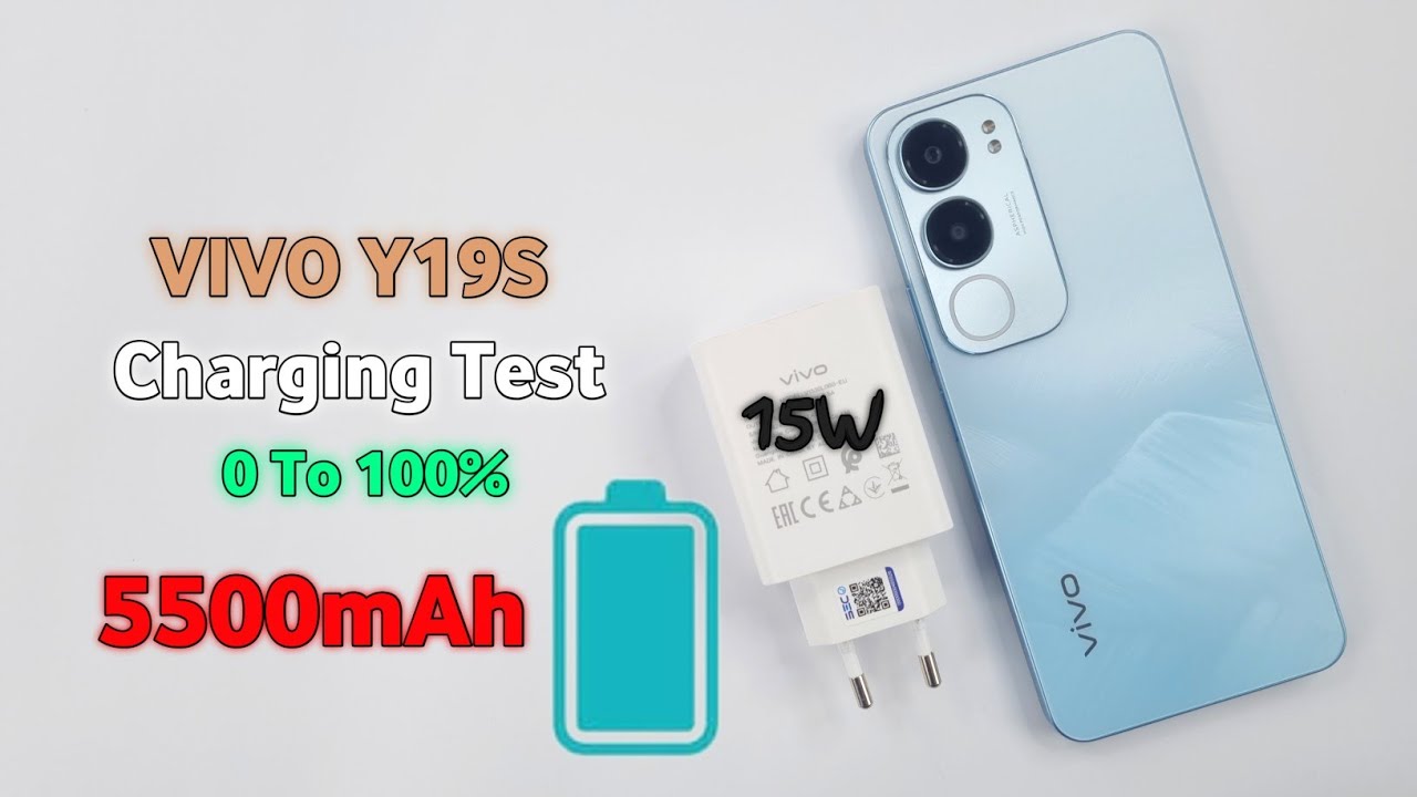 Vivo Y19s BATTERY Charging Test 🔋⚡| 5500mAh/15Watt