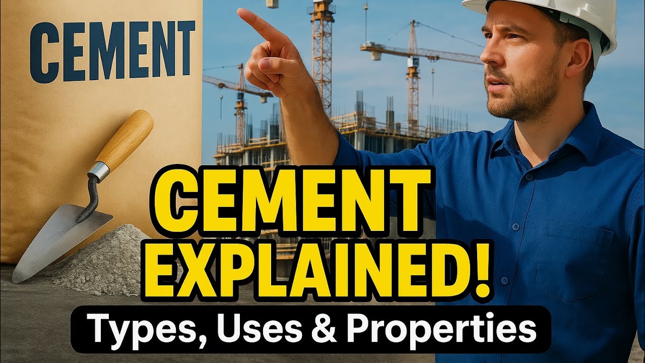 Cement in Civil Engineering &ndash; Types, Uses & Properties Explained