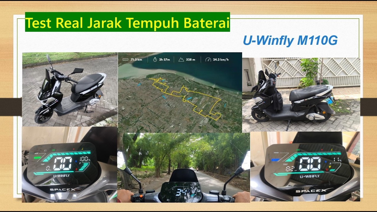 Uwinfly M110G : Test Jarak Tempuh Real