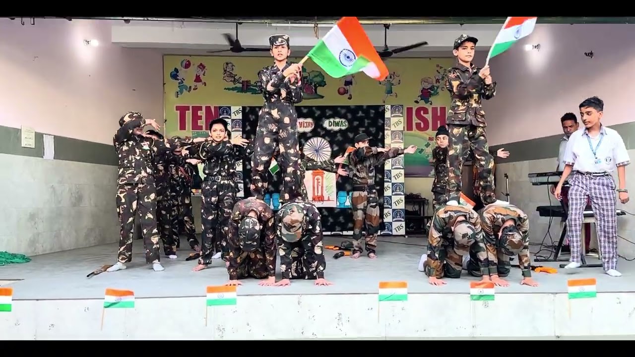 Brave Hearts Salute | Class 6 Dance on Indian Army Song 🇮🇳