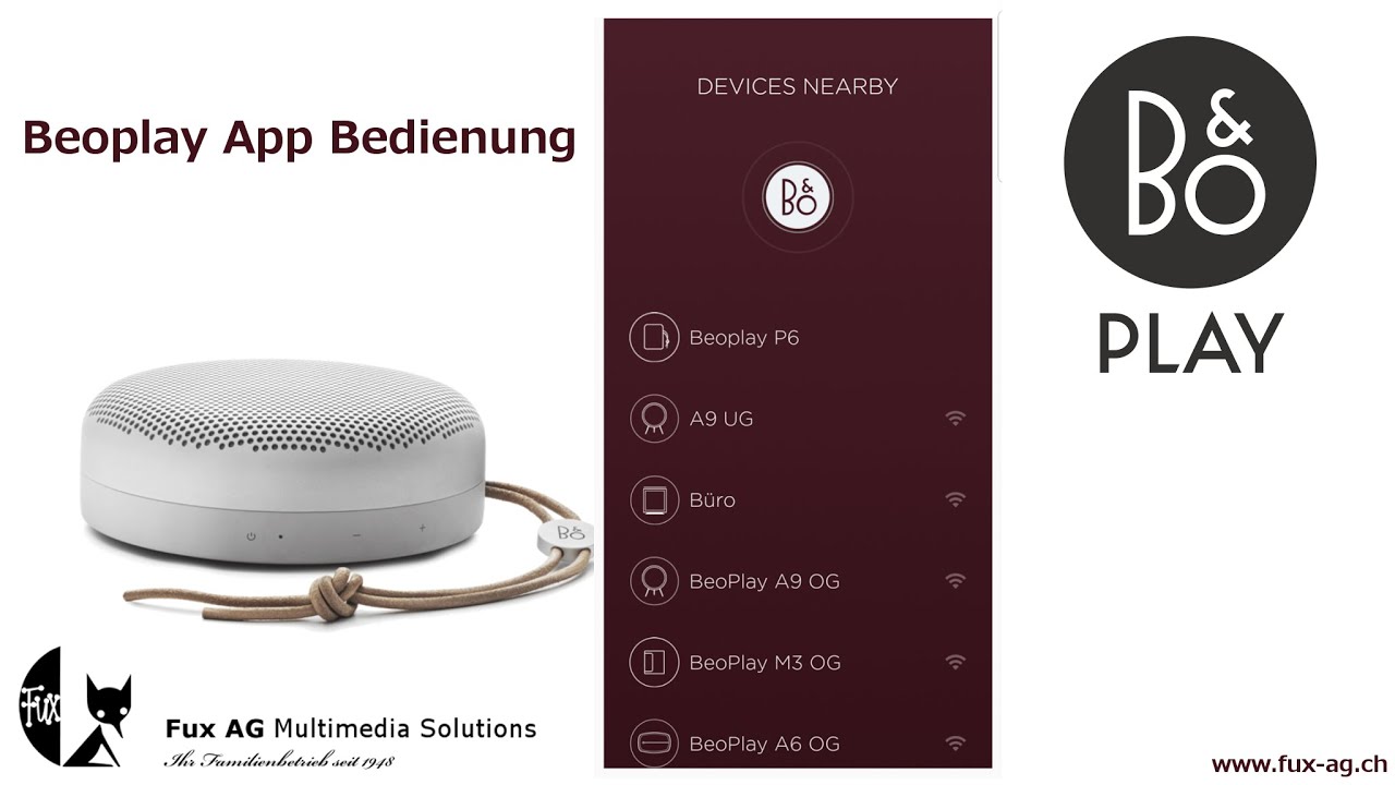 BeoPlay App Bedienung Deutsch | by Fux AG