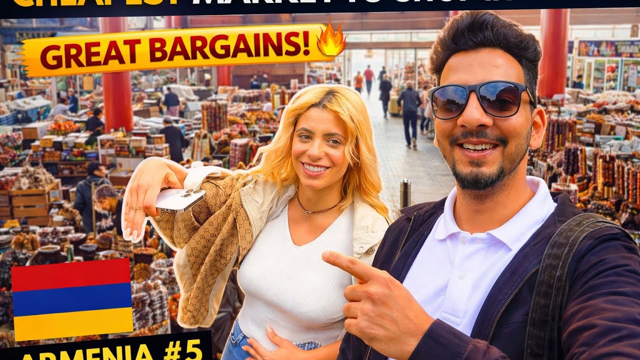 Explore Yerevan's LARGEST Market in Armenia's 🇦🇲Capital City!