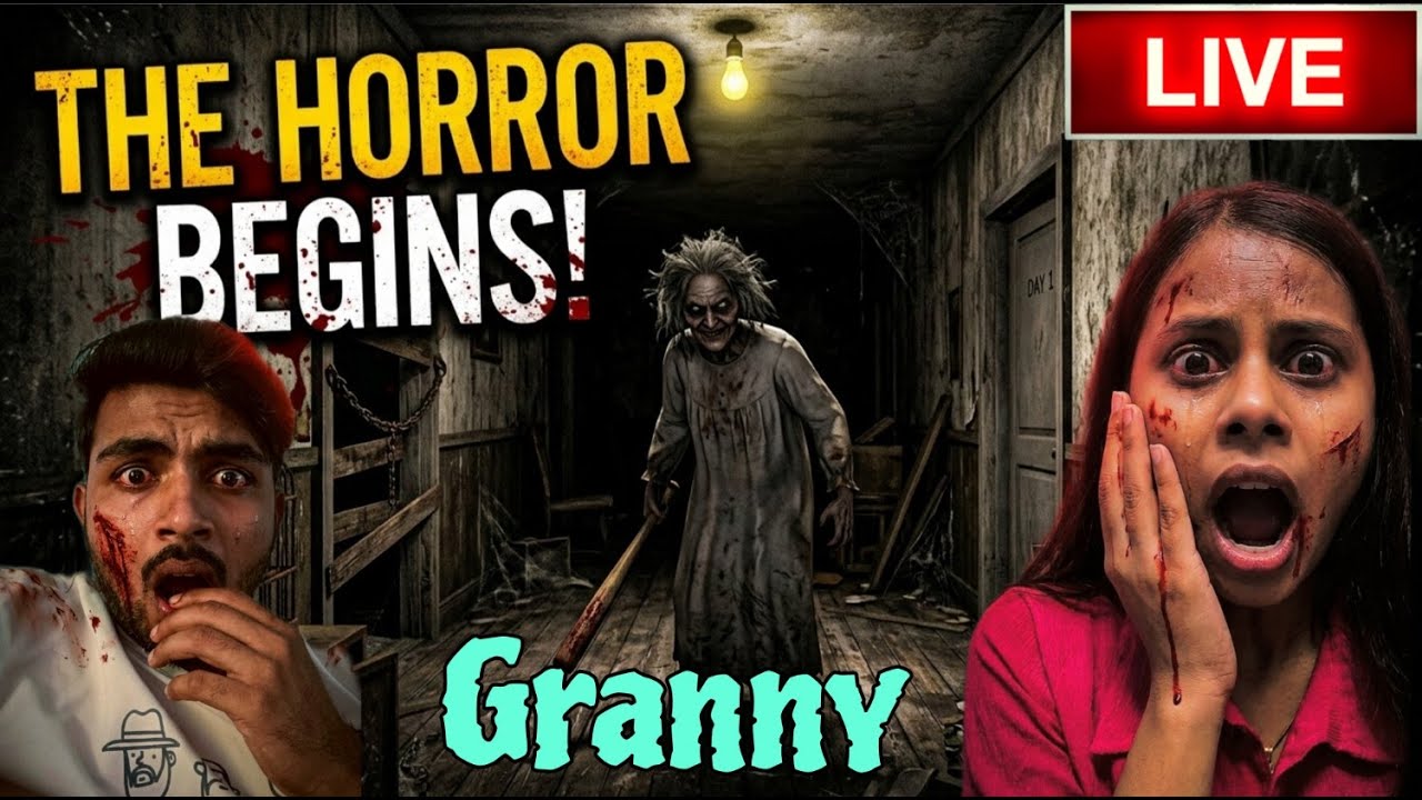 GRANNY😱HORROR LIVE🔥GAMEPLAY #shortsfeed #shortslive #shorts #horrorgame