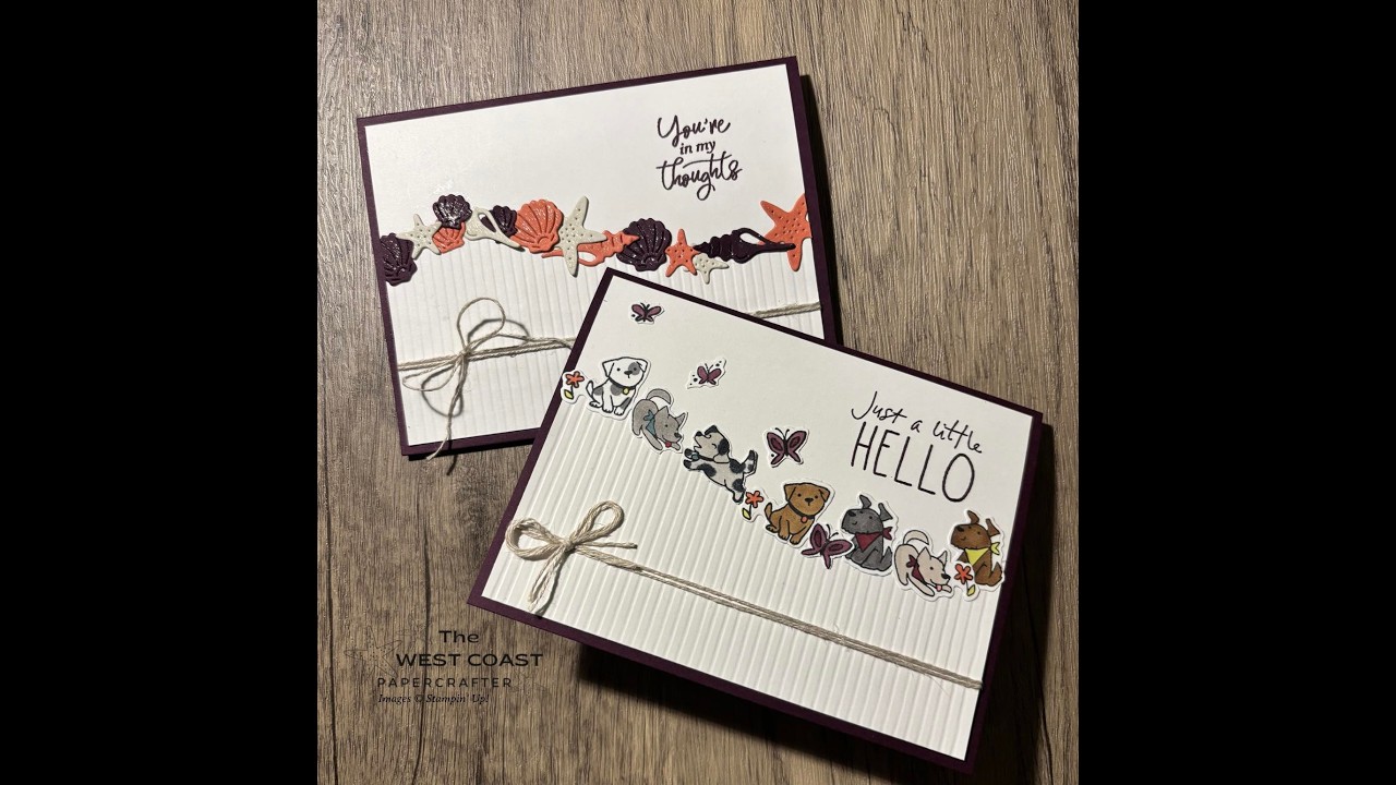 Simple Card with a Wow Factor Technique | Cutest Crew Card Tutorial