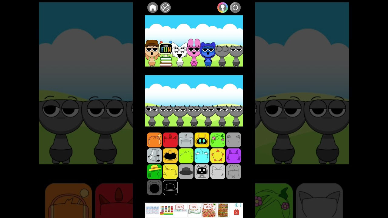 Sprunki rainbow & spooky character by character - next characters