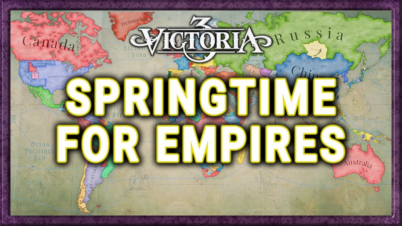 Victoria 3: Springtime of Empires [MOD] AI only Timelapse