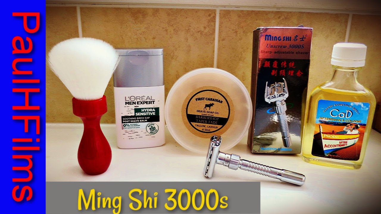 Регулируемая бритва Ming Shi 3000s | Первое канадское мыло для бритья в барбершопах