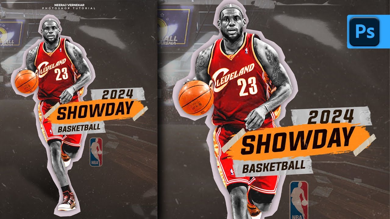 Creating a Stunning Poster Design in Adobe Photoshop with a Paper Cutout Look⚡.