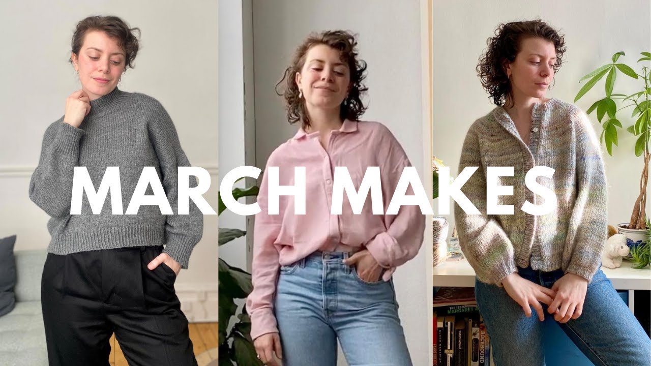 Chestnut sweater, cardigan obsession + March Makes | Knitting Podcast | Sewing Podcast