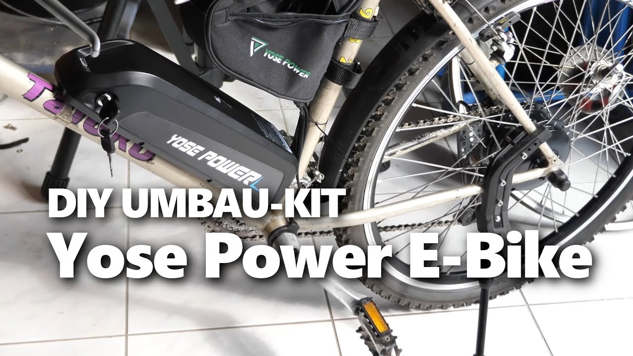 Fahrrad auf Ebike umbauen ganz einfach mit Kit Satz von YOSE POWER