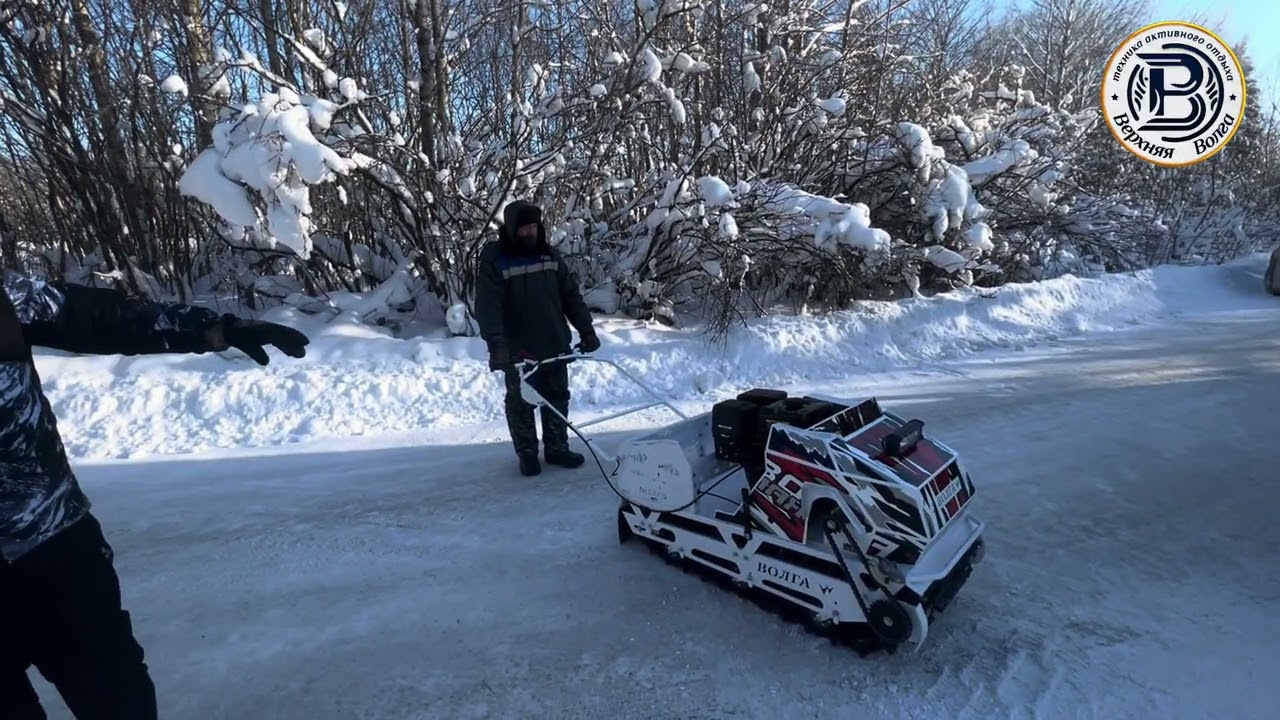 Тестирование главным конструктором в реальных условиях мотобуксировщика 