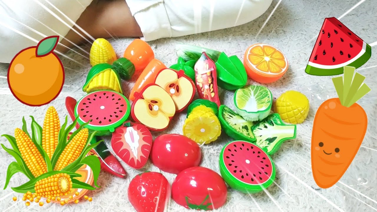 Buka Mainan Baru Lucu Lucu ❣️ Mainan Buah Potong Dan Sayur Sayuran Potong