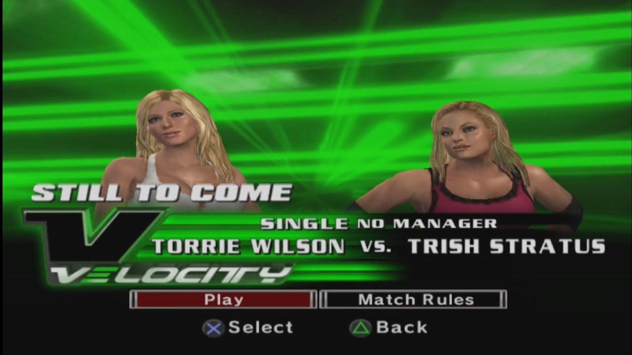 WWE SmackDown vs Raw 2007 - Torrie Wilson vs Trish Stratus