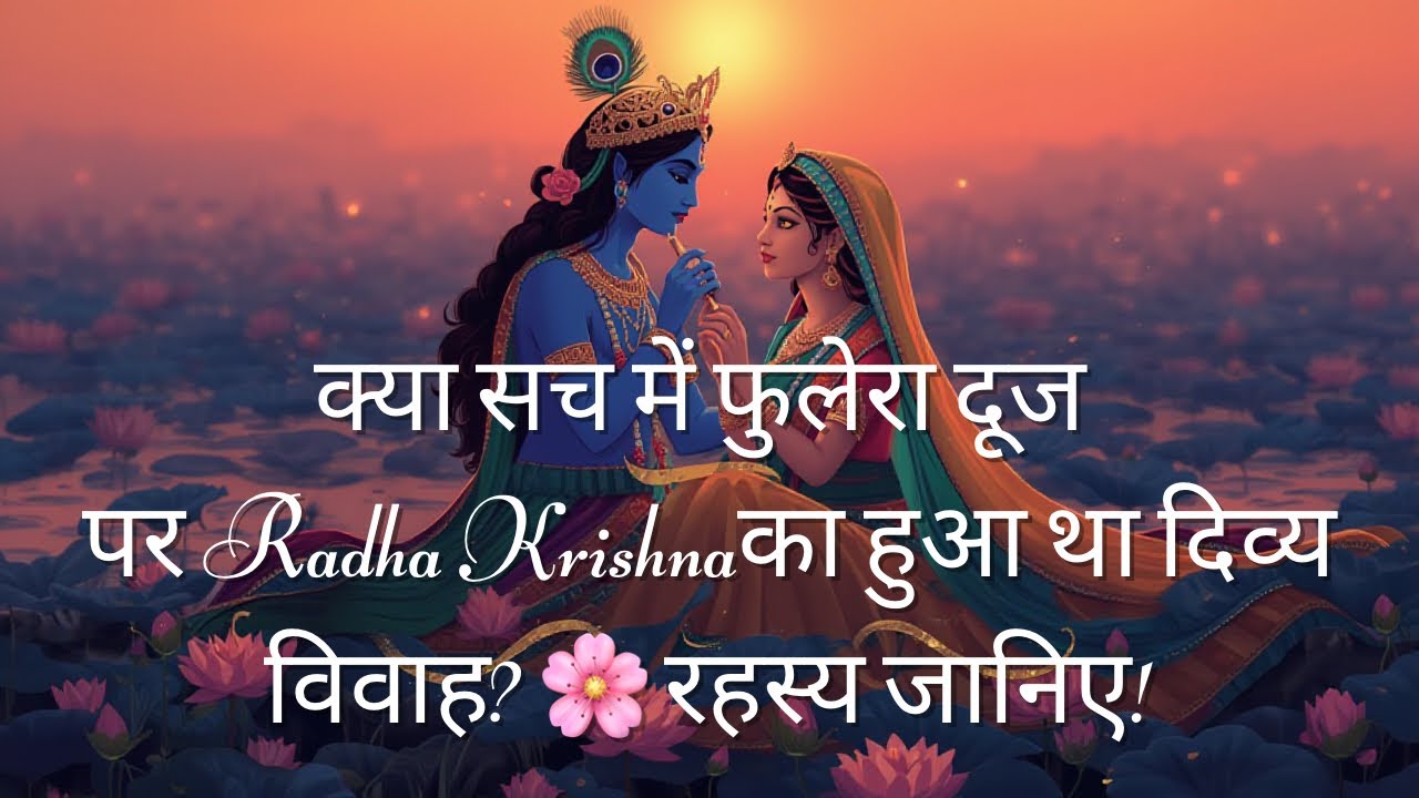 क्या सच में फुलेरा दूज पर राधा-कृष्ण का हुआ था दिव्य विवाह? 🌸 रहस्य जानिए! #PhuleraDooj#RadhaKrishna